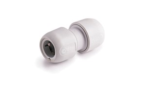 Hep2O 22mm Straight Coupling G4 White HD1/22W