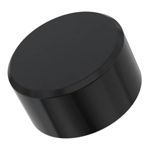 11.1mmx12.7mm End Cap Studding Black Vinyl