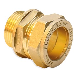 TGL 22mmx3/4" Coupling Compression C/MI Brass