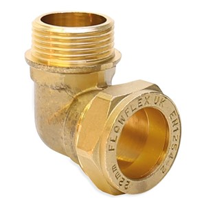 TGL 22mmx3/4" Elbow Compression C/MI Brass