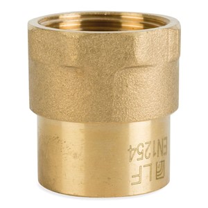 TGL2 15mmx1/2" Straight Connector CU/FI S/R