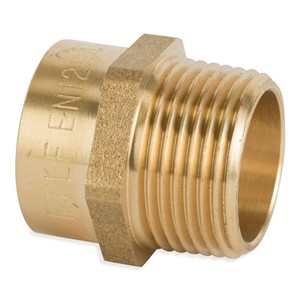 TGL3 15mmx1/2" Straight Connector CU/MI S/R