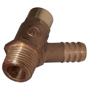 TGL 3/4" Drain Cock Lockshield Bronze 311 WRAS